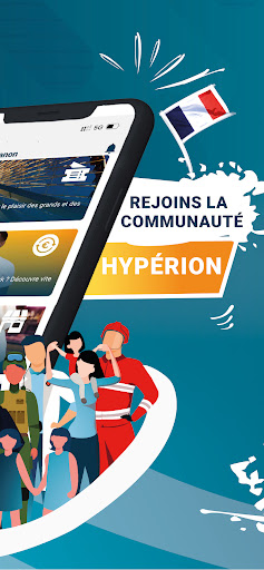 Onboarding-Bildschirm „Tritt der Hyperion-Community bei“
